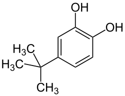 Strukturformel von 4-tert-Butylbrenzcatechin