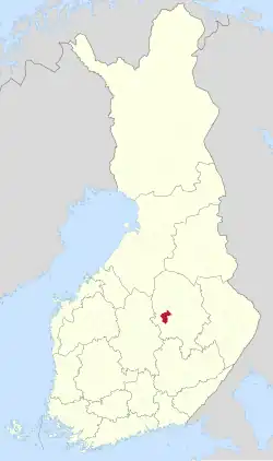 Lage von Tervo in Finnland