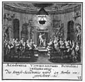 Aktsaal der Kunst­akademie Berlin, Kupfer­stich nach A. Terwesten.