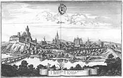 Teschen um 1640 nach Merian