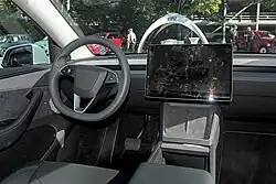 Tesla Model Y, Innenansicht