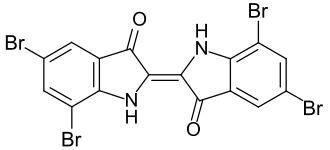 Struktur von Tetrabromindigo