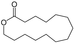 Strukturformel von Tetradecanolid