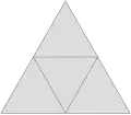 Netz eines Tetraeders