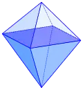 Viereck-Doppelpyramide