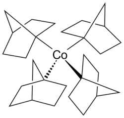 Struktur von Tetrakis(1-norbornyl)cobalt(IV)