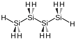 Struktur von Tetrasilan
