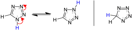Tautomerie der 1H-Tetrazole und 2H-Tetrazole im Vergleich mit 5H-Tetrazol