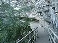 Indian Ladder Trail, vom Einstieg in die Treppe