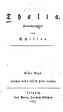 Titelblatt des ersten Bandes, 1787