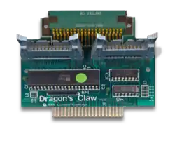 Platine mit Interfacebaustein Synertek SY6522, An­steu­er­elektronik und Anschlüssen