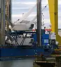 2008, die Sea Energy mit Gondeln beladen in Belfast
