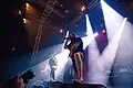 Brian Eschbach, Max Lavelle und Trevor Strnad bei einem Konzert 2019