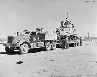 M19 Tank Transporter im Einsatz in Nordafrika 1942