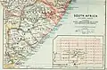 Karte der Küste des östlichen Kaplandes (1895) mit Eintragung „Transkei“