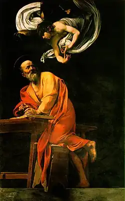 Caravaggio: Matthäus und der Engel