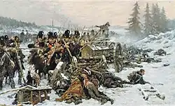Jan Hoynck van Papendrecht: Das letzte Gefecht der Grenadiere des 3. Infanterie-Regiments der kaiserliche Garde (ehemals holländische Garde) am 18. November