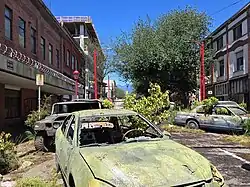 Filmset in Downtown Vancouver