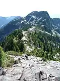 Grat des Berges Richtung Westgipfel