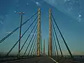 Auf der Öresundbrücke beginnt der schwedische Teil der Europastraße&nbsp;20.