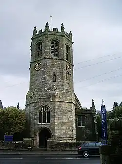Turm der Kirche St Margaret in Hornby