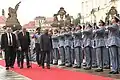 Ehrengarde für Shri Ram Nath Kovind