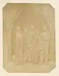J Edwards, E. Evans, G. Jones, G. George. (Außerhalb der Sketty School, gegenüber der Sketty Church)