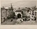 Der Brunnenplatz in Edirne (T. Allom)