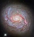 Hochaufgelöste Aufnahme des Zentrums mithilfe des Hubble-Weltraumteleskop