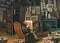 Erstes Atelier des Malers in Paris