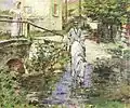 Père Trognon and His Daughter at the Bridge, 1891