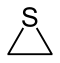 Strukturformel von Thiiran