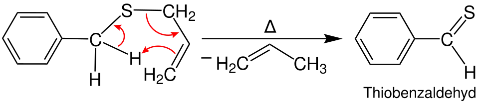 Synthese von Thioaldehyden durch Pyrolyse von Allylsulfiden