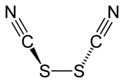 Strukturformel von Thiocyanogen