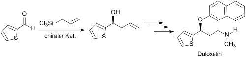 Duloxetin-Variante über Thiophen-2-carbaldehyd