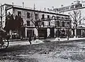 Die Tiefenhöfe 1889 an der Bahnhofstrasse vor dem Abbruch