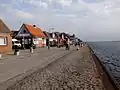 Historische Gebäude auf dem Tiessenkai