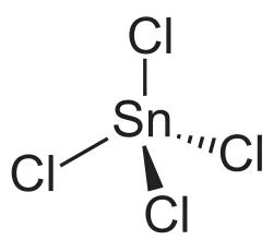 Struktur von Zinn(IV)-chlorid