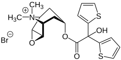 Struktur von Tiotropiumbromid