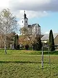 Blick auf die reformierte Kirche