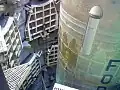 Seite der Rakete im Raketensilo