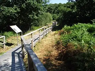 Eingang zum Bodenlehrpfad