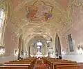 Innenraum der Kirche Kisboldogasszony