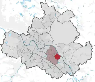 Lage des statistischen Stadtteils Tolkewitz/Seidnitz-Nord in Dresden