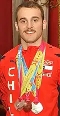 Tómas González (CHI) erreichte die Finals im Bodenturnen und an den Ringen