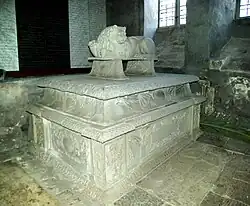 Sarkophag von Otto Wilhelm von Fersen im Tallinner Dom, wahrscheinlich von Stockenberg zu Beginn des 18. Jahrhunderts gefertigt[15]