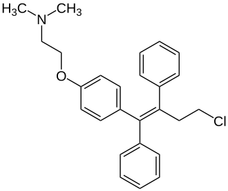 Strukturformel von Toremifen