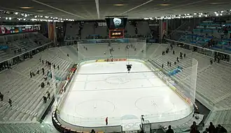 Innenansicht während der Olympischen Spiele 2006