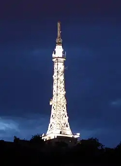 Tour métallique de Fourvière (Nachtansicht)