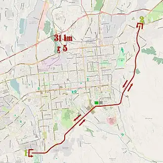 Karte Tour of Almaty 2013